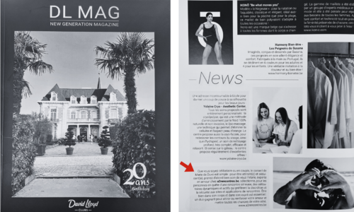 Le magazine du club David Lloyd met à l’honneur Marie de Duve, experte en amour chez A2 Rencontres. 